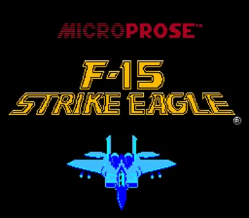 F-15 Strike Eagle (Europe) screen shot title